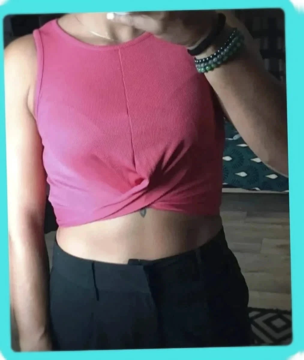 Crop top rose